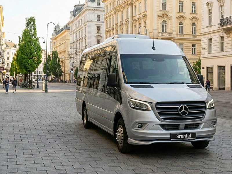 minibus waiting for group