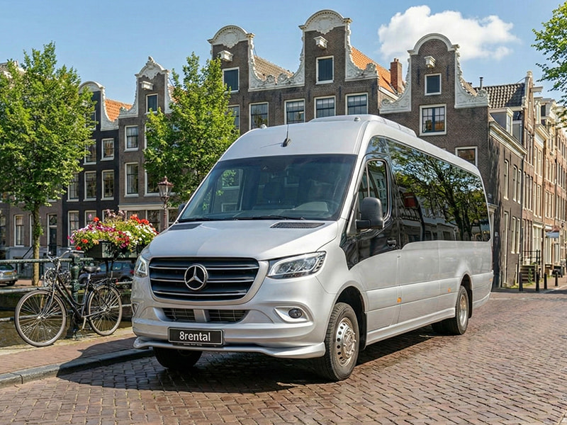 minibus waiting for group