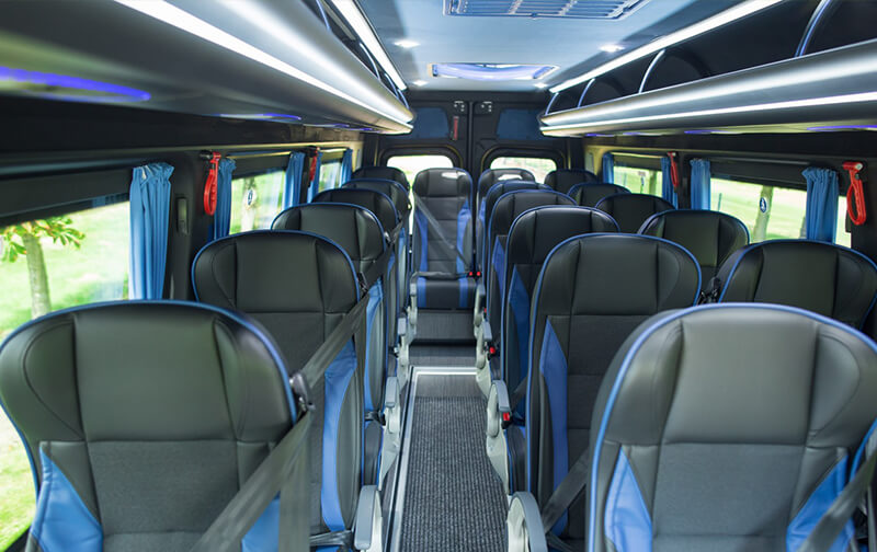 Minibus Mercedes Sprinter 20 seater interior